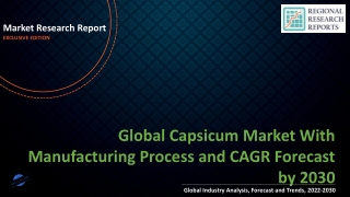 Capsicum Market With Manufacturing Process and CAGR Forecast by 2030