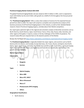 Preclinical Imaging Market Size Trends Insights 2023