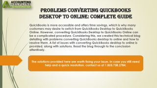 An effective way to fix QuickBooks Desktop to Online issue