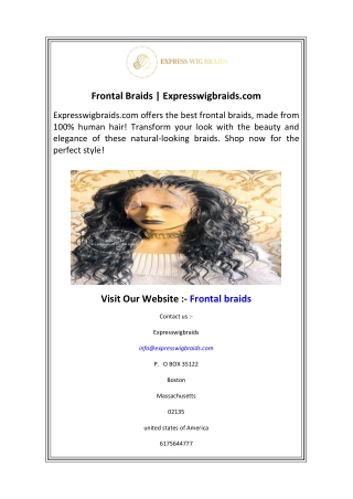 Frontal Braids  Expresswigbraids.com