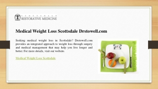 Medical Weight Loss Scottsdale Drstowell.com