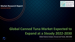 Canned Tuna Market Expected to Expand at a Steady 2022-2030