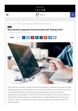 Why Should Companies Use Automated UAT Testing Tools