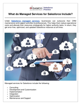 What do Managed Services for Salesforce Include?