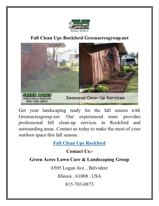 Fall Clean Ups Rockford Greenacresgroup.net