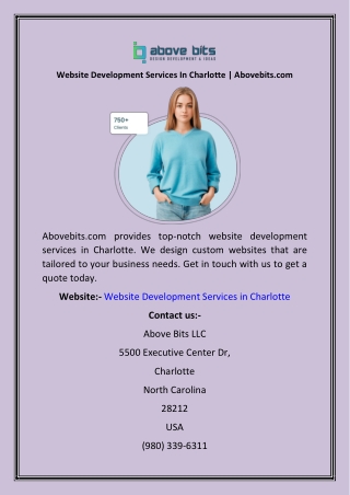 Website Development Services In Charlotte Abovebits