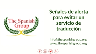 Señales de alerta para evitar un servicio de traducción