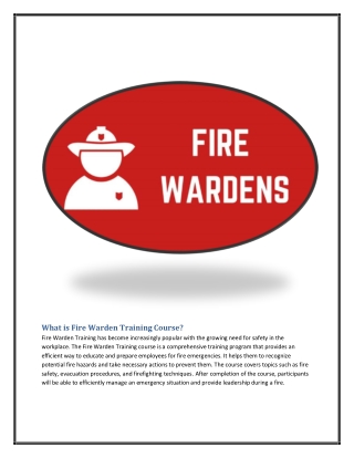Online Online Fire Warden Training (1) pdf