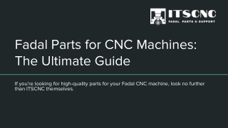 Fadal Parts for CNC Machines - The Ultimate Guide