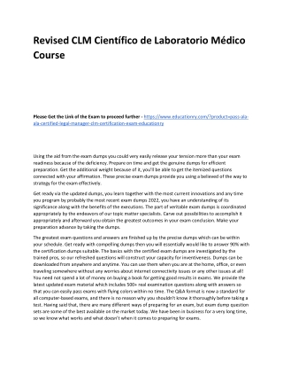 CLM Científico de Laboratorio Médico