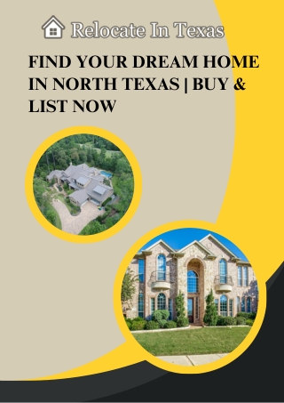 Find Your Dream Home in North Texas  Buy & List Now