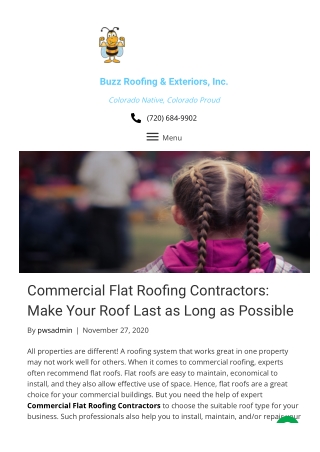 Commercial Flat Roofing Contractors: Make Your Roof Last as Long as Possible