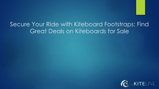 Secure Your Ride with Kiteboard Footstraps