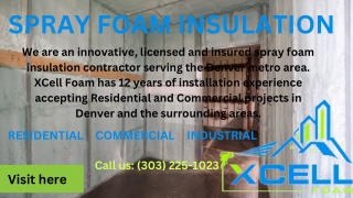 Spray Foam insulation Colorado