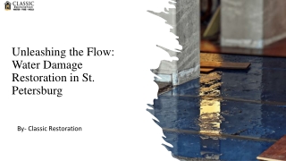 Unleashing the Flow Water Damage Restoration in St. Petersburg