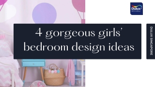 4 gorgeous girls’ bedroom design ideas