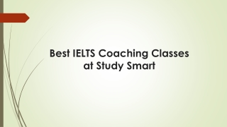 Best IELTS Coaching Classes at Study Smart