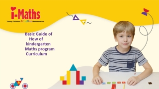 Basic Guide of -kindergarten math program