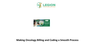 Making Oncology Billing and Coding a Smooth Process