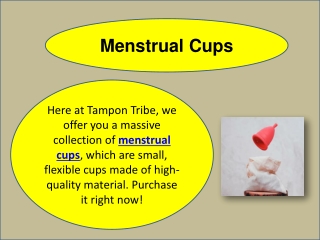 Menstrual Cups