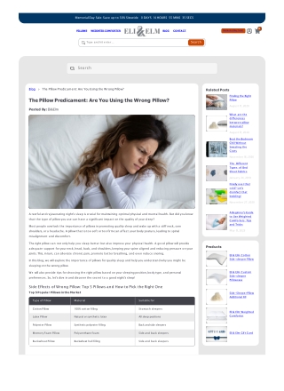 5 Common Signs You're Using the Wrong Pillow