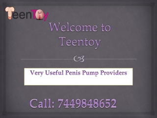 Use Penis Enlargement Pump