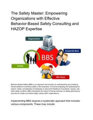 The Safety Master_ Empowering Organizations with Effective Behavior-Based Safety Consulting and HAZOP Expertise