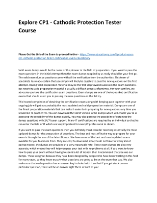 CP1 - Cathodic Protection Tester