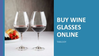 Buy Wine Glasses Online