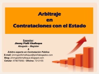 ARBITRAJE CONTRATACIONES CON EL ESTADO JIMMY PISFIL CH.