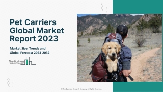 Pet Carriers Market 2023 - By Size, Industry, Segmentation And Outlook 2032