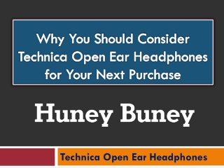 Why You Should Consider Technica Open Ear Headphones for Your Next Purchase