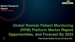 Remote Patient Monitoring Platform Market Worth US$ 106,947.1 billion by 2033