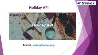 Holiday API