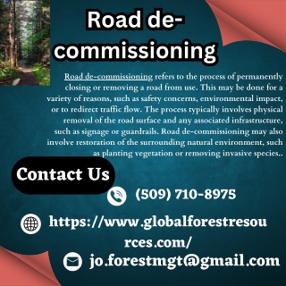 Road de-commissioning