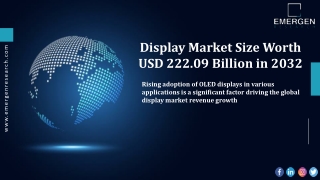 Display Market: A Look at the Key Applications and Technologies