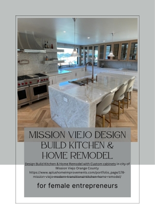 Mission Viejo Design Build Kitchen & Home Remodel