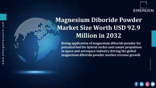Magnesium Diboride Powder Market: A Study of the Industry's Key Applications and