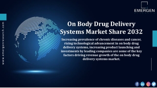 On Body Drug Delivery Systems Market: An In-Depth Exploration of the Industry