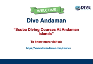 Scuba Diving Courses At Andaman Islands