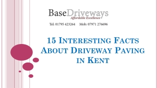 15 Interesting Facts About Driveway Paving in Kent