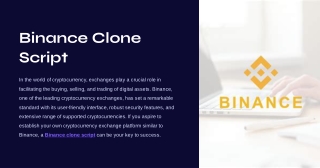 Binance Clone-Script - Osiz