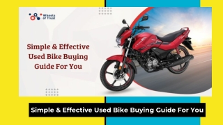 Simple & Effective Used Bike Buying Guide For You