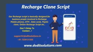 Online Recharge Clone System - DOD IT Solutions