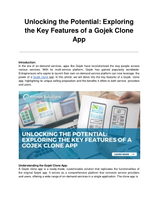 Unlocking the Potential_ Exploring the Key Features of a Gojek Clone App