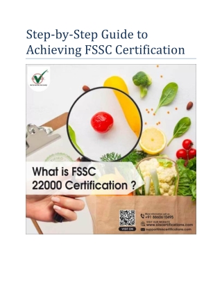 Step-by-Step Guide to Achieving FSSC Certification