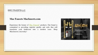 Mac Faucets Macfaucets.com