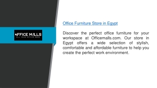 Office Furniture Store In Egypt Officemalls.com
