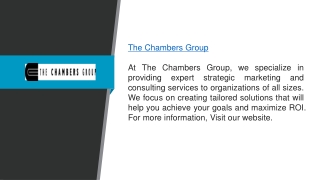 The Chambers Group  Chambersgroup.com