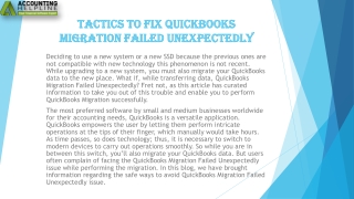 A proper guide to troubleshoot QuickBooks migration failed unexpectedly issue